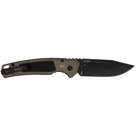 Kershaw Knives™ Launch 21 Auto 7106 Flat Dark Earth Anodized 6061-T6 Aluminum and Black G10 CPM M4 Carbon Steel Pocket Knife