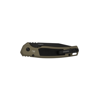 Kershaw Knives™ Launch 21 Auto 7106 Flat Dark Earth Anodized 6061-T6 Aluminum and Black G10 CPM M4 Carbon Steel Pocket Knife