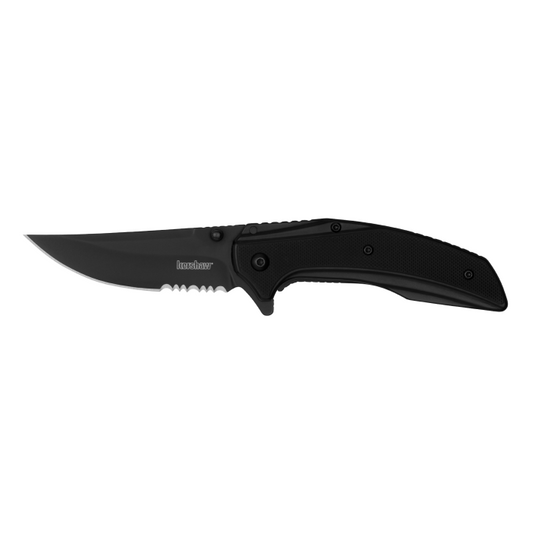 Kershaw Knives™ Outright Frame Lock 8320BLKST Black Stainless Steel and Black G10 8Cr13MoV Stainless Steel Pocket Knife