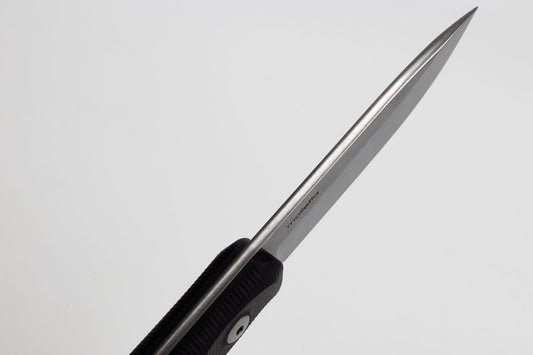 LionSteel Knives™ Bushcraft Fixed Blade B41 GBK Black G10 Sleipner Semi-Stainless Steel Knife