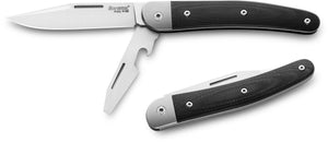 LionSteel Knives™ Jack JK2 GBK Black G10 M390 Stainless Steel Pocket Knife