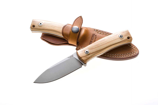 LionSteel Knives™ Bushcraft Fixed Blade M4 UL Olive Wood M390 Stainless Steel Knife