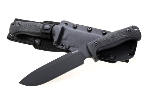 LionSteel Knives™ Bushcraft Fixed Blade M7 MB Black Micarta Sleipner Semi-Stainless Steel Knife