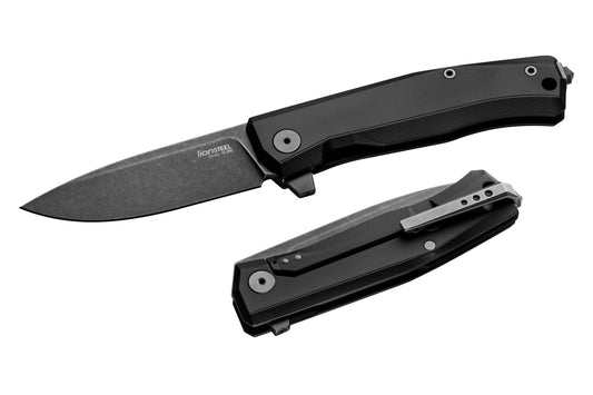 LionSteel Knives™ Myto Frame Lock MT01A BB Black Aluminum M390 Stainless Steel Pocket Knife