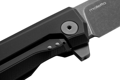 LionSteel Knives™ Myto Frame Lock MT01A BB Black Aluminum M390 Stainless Steel Pocket Knife