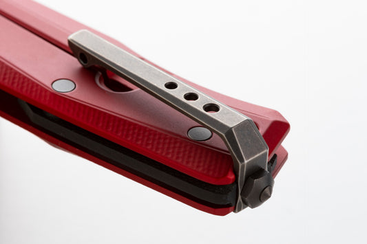 LionSteel Knives™ Myto Frame Lock MT01A RB Red Aluminum M390 Stainless Steel Pocket Knife