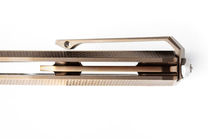 LionSteel Knives™ Myto Frame Lock MT01 BR Bronze 6AI4V Titanium M390 Stainless Steel Pocket Knife