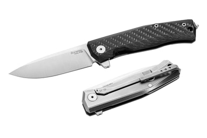 LionSteel Knives™ Myto Frame Lock MT01 CF Carbon Fiber and 6AI4V Titanium M390 Stainless Steel Pocket Knife