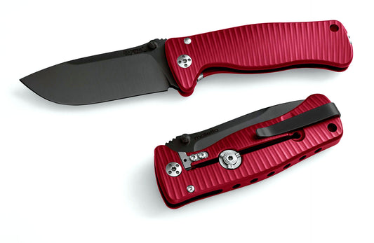 LionSteel Knives™ SR2 Frame Lock SR2A RB Red Ergal Aluminum Sleipner Semi-Stainless Steel Pocket Knife