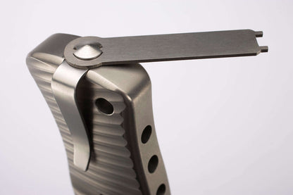 LionSteel Knives™ SR2 Frame Lock SR2 V Violet 6AI4V Titanium Sleipner Semi-Stainless Steel Pocket Knife