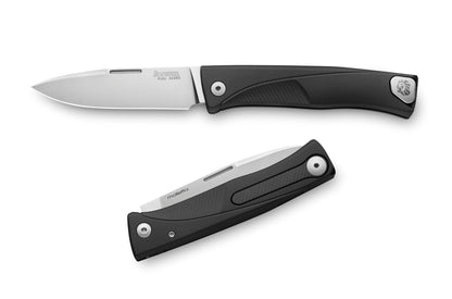 LionSteel Knives™ Thrill Slip-joint TL A BS Black Aluminum M390 Stainless Steel Pocket Knife