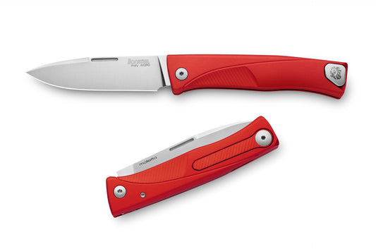 LionSteel Knives™ Thrill Slip-joint TL A RS Red Aluminum M390 Stainless Steel Pocket Knife
