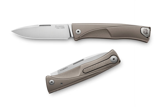 LionSteel Knives™ Thrill Slip-joint TL BR THRILL Bronze 6AI4V Titanium M390 Stainless Steel Pocket Knife