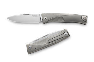 LionSteel Knives™ Thrill Slip-joint TL GY THRILL Grey 6AI4V Titanium M390 Stainless Steel Pocket Knife