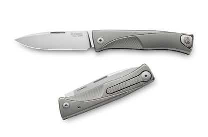LionSteel Knives™ Thrill Slip-joint TL GY THRILL Grey 6AI4V Titanium M390 Stainless Steel Pocket Knife