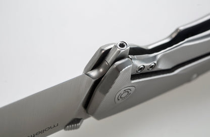 LionSteel Knives™ TRE Frame Lock TRE FC Carbon Fiber and 6AI4V Titanium M390 Stainless Steel Pocket Knife