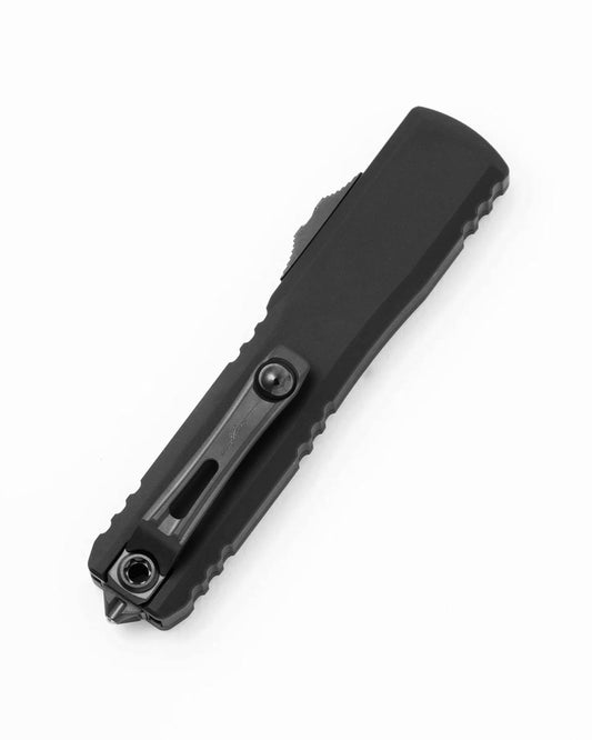 Microtech Knives, LLC™ Ultratech S/E OTF 1121-1DLCTSH Shadow Black Anodized 7075-T6 Aluminum M390MK Stainless Steel Pocket Knife