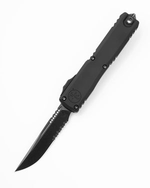 Microtech Knives, LLC™ Ultratech S/E OTF 1121-2DLCTSH Shadow Black Anodized 7075-T6 Aluminum M390MK Stainless Steel Pocket Knife