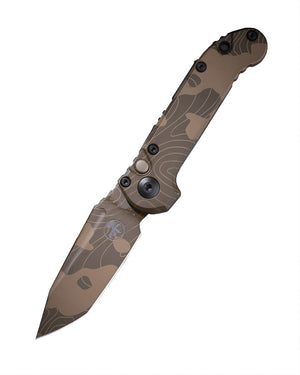 Microtech Knives, LLC™ L.U.D.T. T/E Gen 3 Auto 1136S-1TPBNCS-Z4 Topographic Badlands Camo 7075-T6 Aluminum M390MK Stainless Steel Pocket Knife