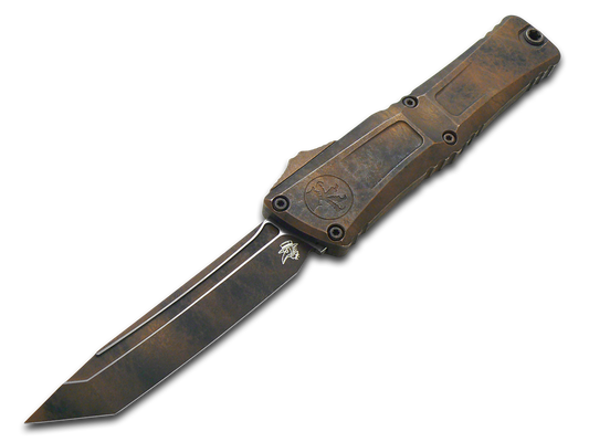 Microtech Knives, LLC™ Combat Troodon T/E OTF 1144-1PLOBS Plague Outbreak 7075-T6 Aluminum M390MK Stainless Steel Pocket Knife