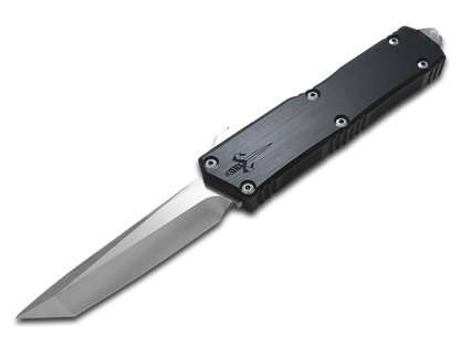 Microtech Knives, LLC™ Executive Scarab 2 S/E OTF 1177-CICGHFHCSS-MCK Hefted Black Anodized Aircraft Alloy M390MK Stainless Steel Pocket Knife