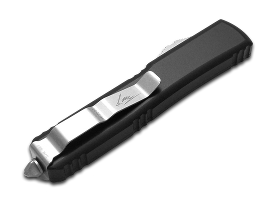 Microtech Knives, LLC™ Ultratech S/E OTF 119-10S Black Aluminum Premium Stainless Steel Pocket Knife