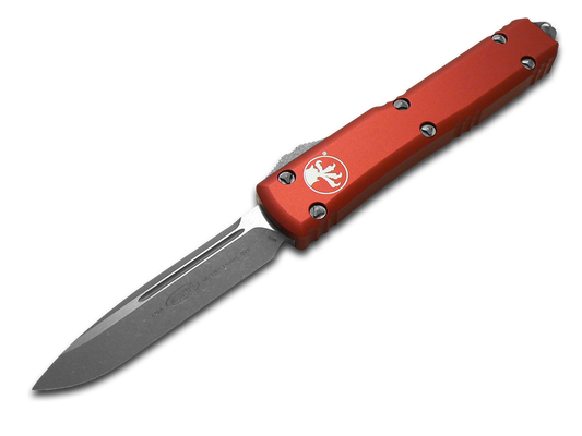 Microtech Knives, LLC™ Ultratech S/E OTF 121-10APRD Red Anodized 7075-T6 Aluminum M390MK Stainless Steel Pocket Knife