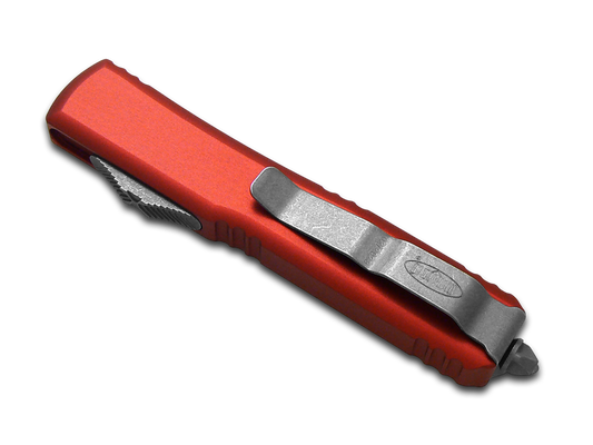 Microtech Knives, LLC™ Ultratech S/E OTF 121-10APRD Red Anodized 7075-T6 Aluminum M390MK Stainless Steel Pocket Knife