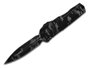Microtech Knives, LLC™ Cypher 2 D/E OTF 1242-1PXC Black Anodized 7075-T6 Aluminum M390MK Stainless Steel Pocket Knife