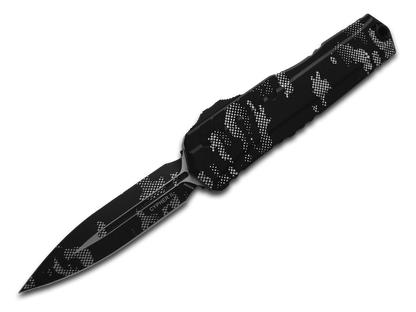 Microtech Knives, LLC™ Cypher 2 D/E OTF 1242-1PXC Black Anodized 7075-T6 Aluminum M390MK Stainless Steel Pocket Knife