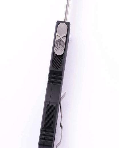 Microtech Knives, LLC™ Scarab II OTF 1278-10AP Black Aircraft Aluminum M390MK Stainless Steel Pocket Knife