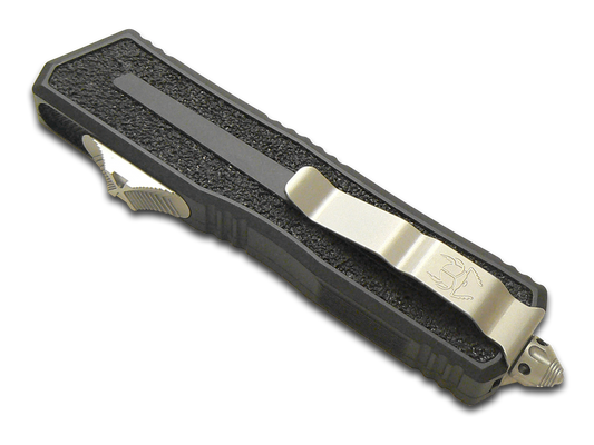 Microtech Knives, LLC™ Scarab 2 S/E OTF 1278-11 Black 7075-T6 Aluminum M390MK Stainless Steel Pocket Knife