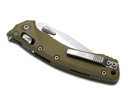 Microtech Knives, LLC™ Amphibian Crossbar Lock 137RL-10FLGTOD OD Green G-10 M390MK Stainless Steel Pocket Knife