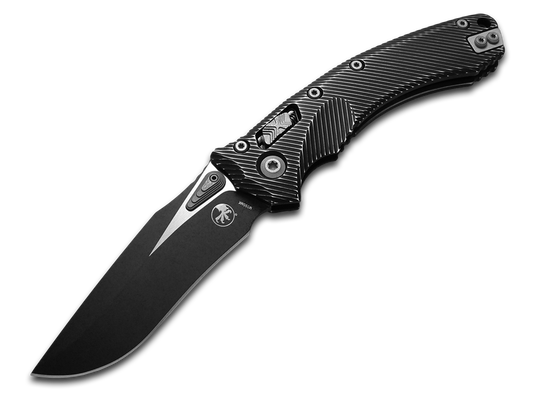 Microtech Knives, LLC™ Amphibian S/E Crossbar Lock 137RL-10FLOT Tangerine Orange Anodized 7075-T6 Aluminum M390MK Stainless Steel Pocket Knife