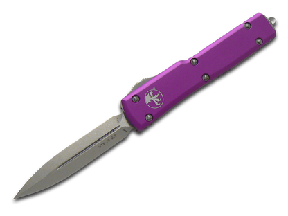 Microtech Knives, LLC™ UTX-70 D/E OTF 147-10 VI Violet 6061-T6 Aluminum M390 Stainless Steel Pocket Knife