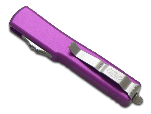 Microtech Knives, LLC™ UTX-70 D/E OTF 147-10 VI Violet 6061-T6 Aluminum M390 Stainless Steel Pocket Knife