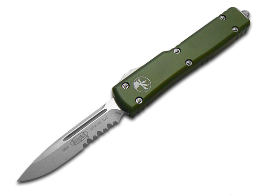 Microtech Knives, LLC™ UTX-70 S/E OTF 148-11 OD OD Green 6061-T6 Aluminum M390 Stainless Steel Pocket Knife