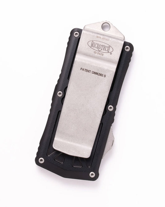 Microtech Knives, LLC™ Exocet D/E OTF 157-10AP Black Aluminum M390 Stainless Steel Pocket Knife