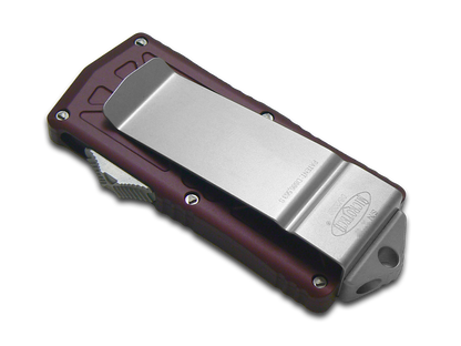Microtech Knives, LLC™ Exocet D/E OTF 157-12MR Merlot Aluminum M390 Stainless Steel Pocket Knife