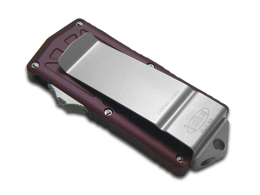 Microtech Knives, LLC™ Exocet D/E OTF 157-12MR Merlot Aluminum M390 Stainless Steel Pocket Knife