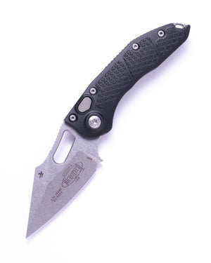 Microtech Knives, LLC™ Stitch Auto 169-10 Black Aluminum Bohler M390 Stainless Steel Pocket Knife