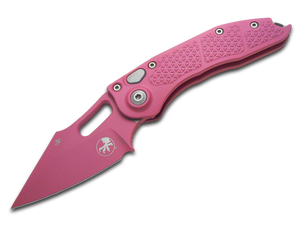 Microtech Knives, LLC™ Stitch Auto 169-1PK-X14 Hot Pink Cerakote 7075-T6 Aluminum M390MK Stainless Steel Pocket Knife