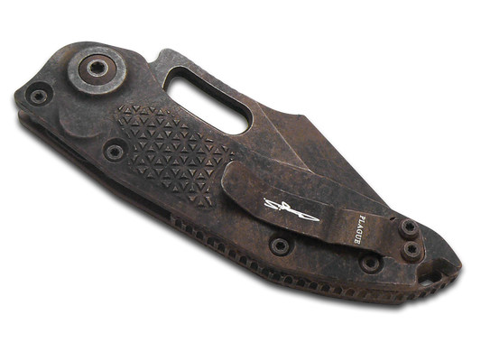 Microtech Knives, LLC™ Stitch Auto 169-1PLOBS Plague Outbreak 7075-T6 Aluminum M390MK Stainless Steel Pocket Knife