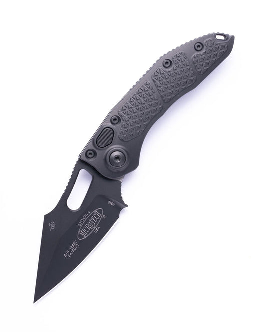 Microtech Knives, LLC™ Stitch Auto 169-1T Black Aluminum Premium Stainless Steel Pocket Knife