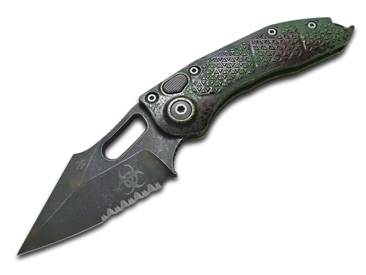Microtech Knives, LLC™ Stitch Auto 169-2OBS Outbreak 7075-T6 Aluminum M390MK Stainless Steel Pocket Knife
