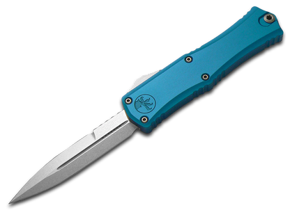 Microtech Knives, LLC™ Hera II Mini OTF 1701M-10BL Blue Aluminum M390MK Stainless Steel Pocket Knife