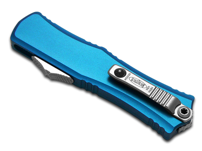Microtech Knives, LLC™ Hera II Mini OTF 1701M-10BL Blue Aluminum M390MK Stainless Steel Pocket Knife