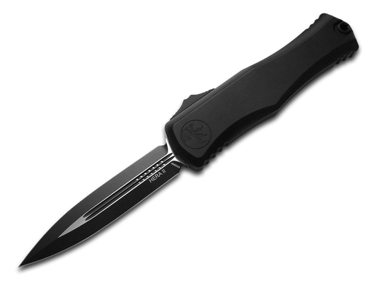 Microtech Knives, LLC™ Hera II D/E OTF 1702-1T Black 6061-T6 Aluminum M390MK Stainless Steel Pocket Knife