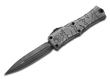 Microtech Knives, LLC™ Hera 2 Mini D/E OTF 1702M-1BMHWBAS Brushed Metal 7075-T6 Aluminum M390MK Stainless Steel Pocket Knife