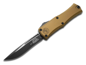Microtech Knives, LLC™ Hera 2 Mini S/E OTF 1705M-1TA Tan 7075-T6 Aluminum M390MK Stainless Steel Pocket Knife
